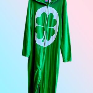 Care Bear Lucky Four-Leaf Clover, green union suit.